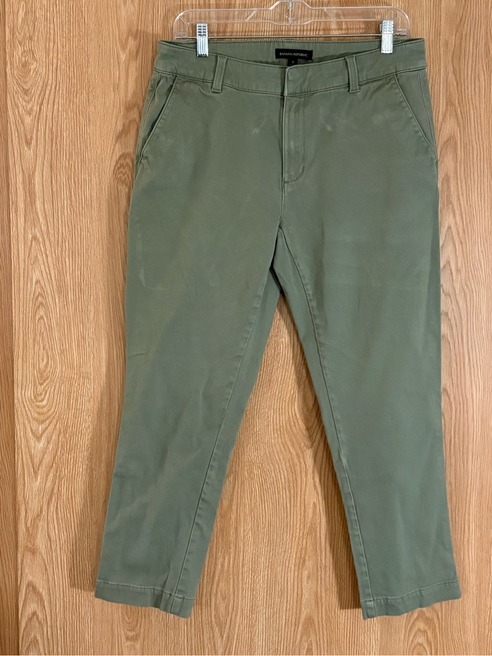 Banana Republic Olive Chino Ankle Pants